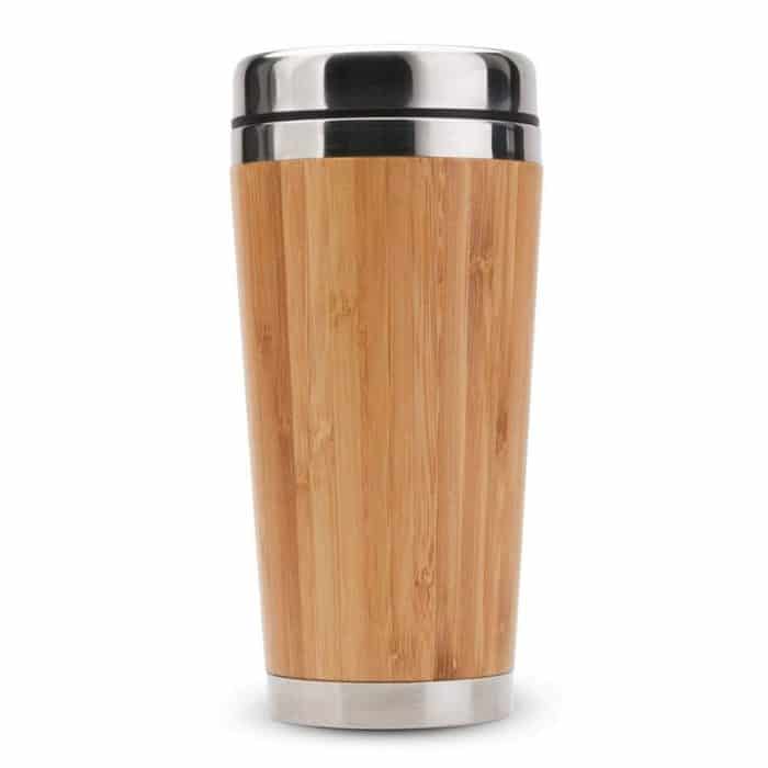 Coffee Tumbler Bamboo Insulated Drinkware